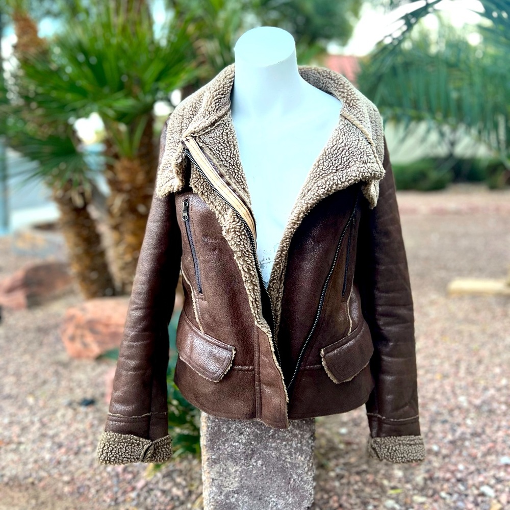 Faux fur jacket